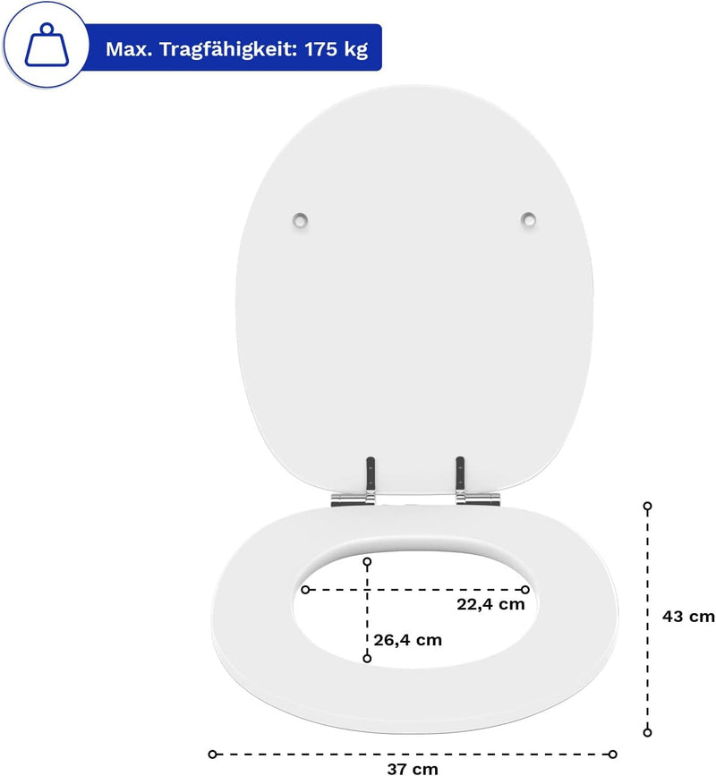 shelfmade Klodeckel mit Absenkautomatik Motiv aus MDF - Toilettensitz mit Absenkautomatik Motiv abse