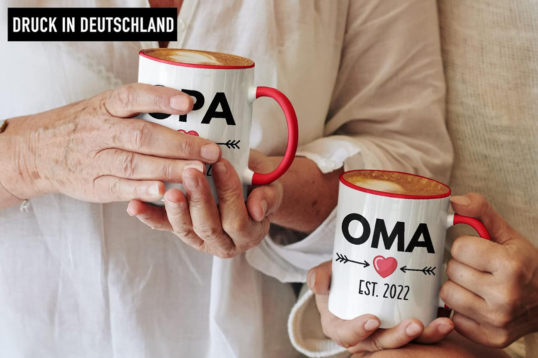 Trendation - Ihr werdet Oma und Opa 2022 Geschenk Schwangerschaft Verkünden Überraschung Baby Du Wir