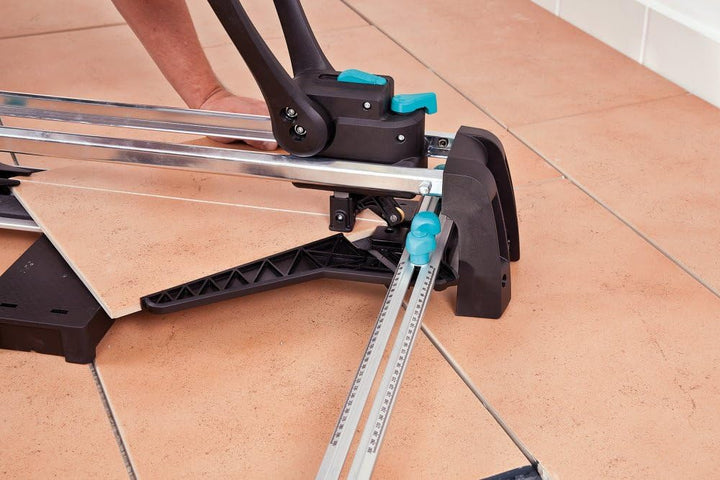 wolfcraft TC 670 Expert Fliesenschneider 5555000 – Fliesenschneidemaschine mit Winkelanschlag – Für