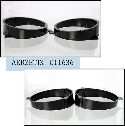 AERZETIX - C11636-2er-Pack Adapter/Halterungen für 165-mm-autolautsprecher - einbauseite vordertür -