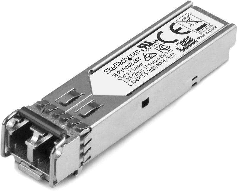 StarTech.com 1000BASE-ZX - Gigabit Transceiver - LC Fiber - MSA konform - 80 km - Gigabit SFP Modul