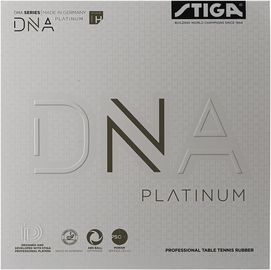 Stiga Unisex-Adult DNA Platinum H Tischtennisbelag 2,1 mm Rot, 2,1 mm Rot
