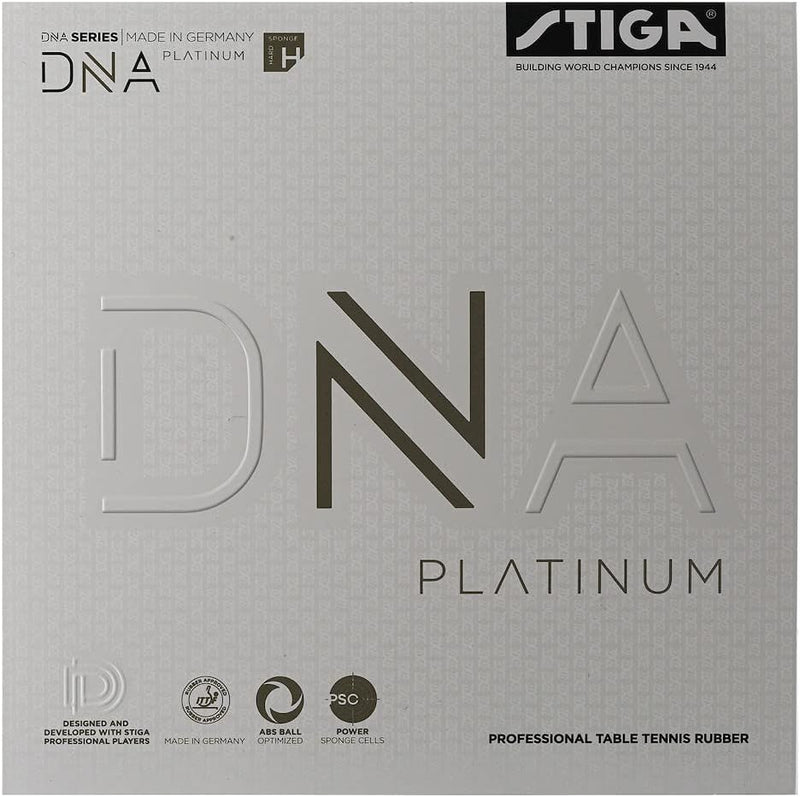 Stiga Unisex-Adult DNA Platinum H Tischtennisbelag 2,1 mm Rot, 2,1 mm Rot
