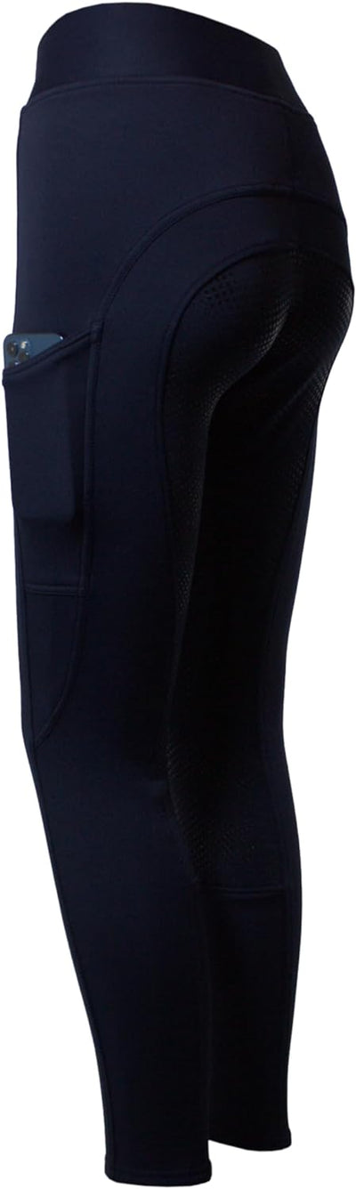 PFIFF 103110 Winterreitleggins „Alaska“ mit Handytasche, Kinder 110-164, Damen 36-44 110-116 Dunkelb