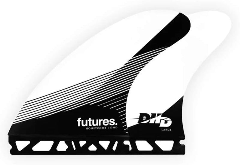 Futures DHD Honeycomb Thruster Fin Black White L, Black White L