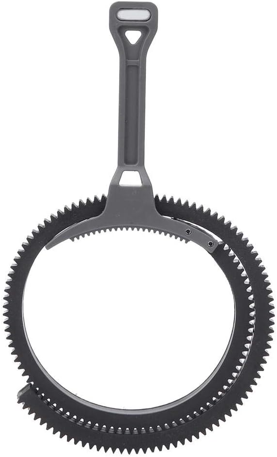 Topiky Einstellbarer Zoom Follow Focus Fokussiergriff mit Zahnriemenring für 46mm-110mm-Objektive(Gr