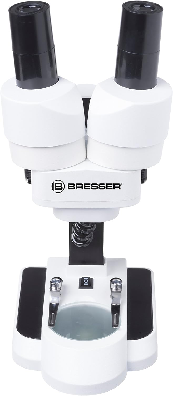 Bresser junior Stereo 3D Mikroskop ICD-Pro mit 20x und 50x Vergrösserung für Kinder und Erwachsene &