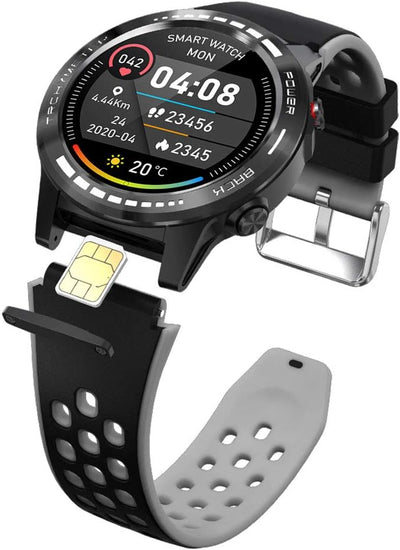 PRIXTON - Smartwatch SW37 - Fitness-Tracker-Uhr - GPS - Multisport-Modus - Pulsmesser - Sprachassist