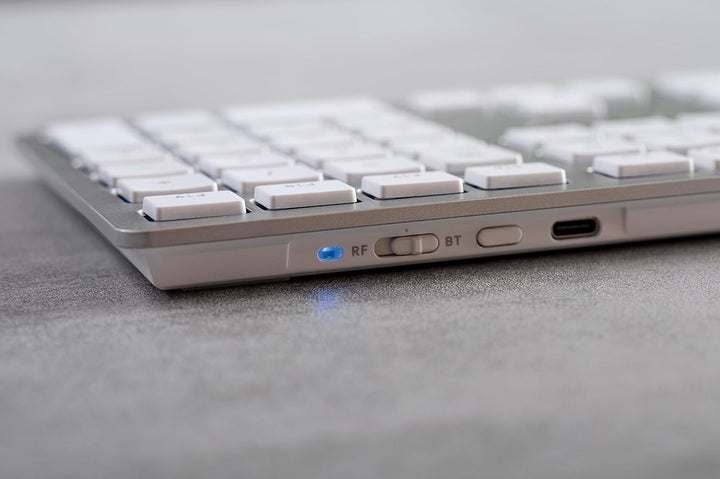 CHERRY KW 9100 Slim for MAC, kabellose Tastatur, Mac-Layout, Amerikanisches Layout (QWERTY), wahlwei