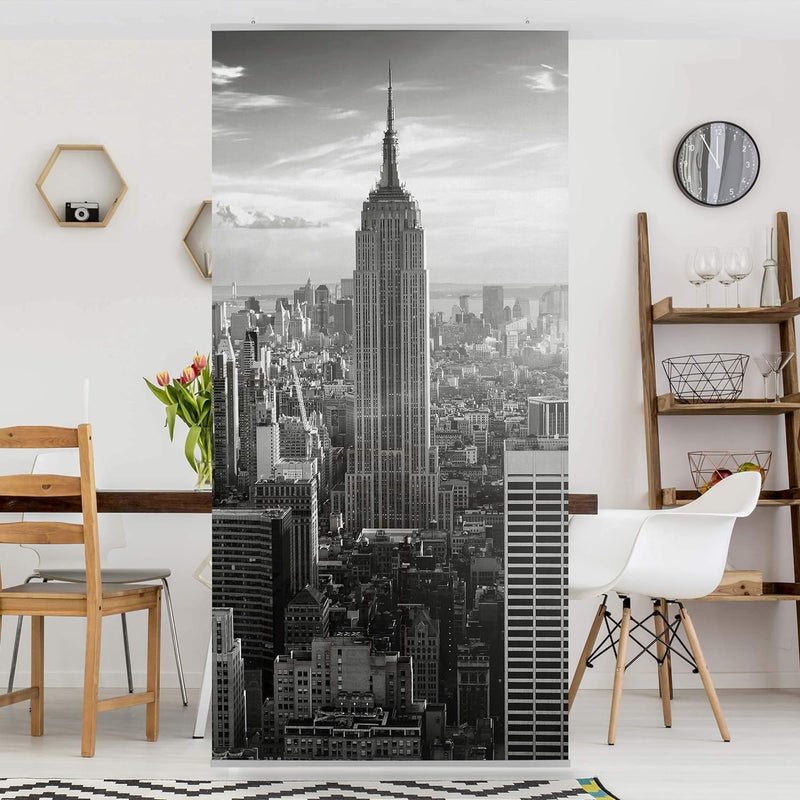 Bilderwelten Raumteiler Manhattan Skyline 250x120cm ohne Halterung, ohne Halterung