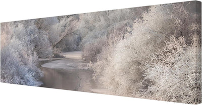 Bilderwelten Leinwandbild - Winter Song - Panorama Quer, 40cm x 120cm, 40cm x 120cm