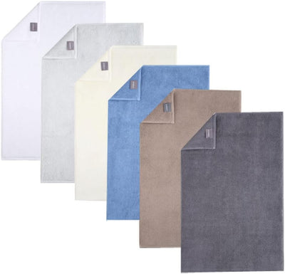 Egeria Badteppich Boston 50x80cm Farbe Nordic Blue Einfarbig Uni Badvorleger
