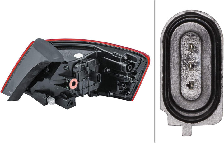 HELLA 2SD 012 833-031 Heckleuchte - Halogen - äusserer Teil - ECE - für Rechtsverkehr/für Linksverke
