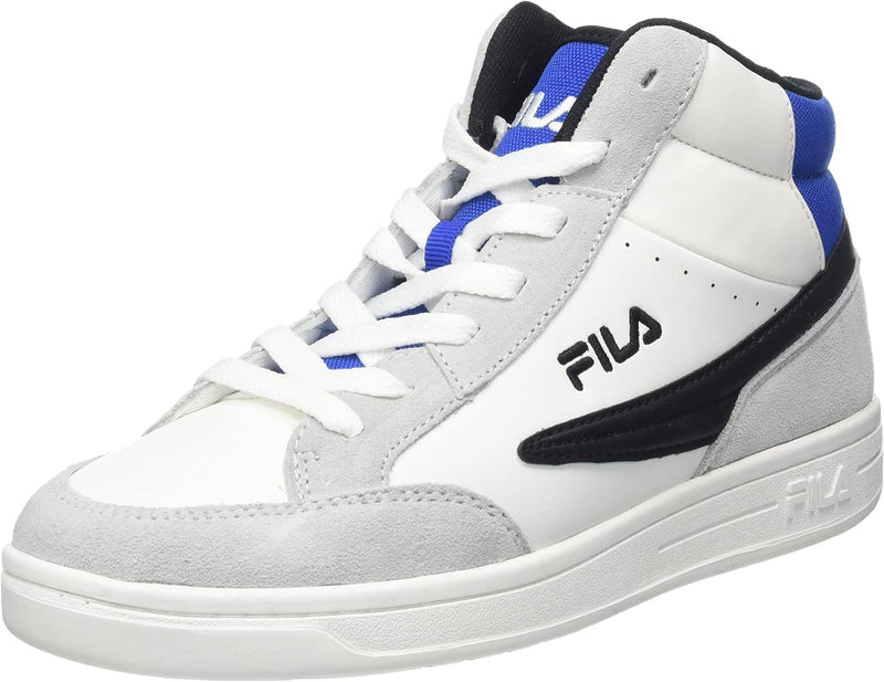 FILA Unisex Kinder Crew Mid Teens Sneaker 38 EU Gray Violet Lapis Blue, 38 EU Gray Violet Lapis Blue