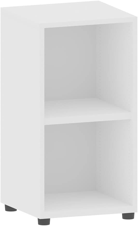 Aktenregal 2 Fächer versch. Farben | Büroregal 2 OH 40x40x77cm aus Holz | Büromöbel Ordnerregal Büch