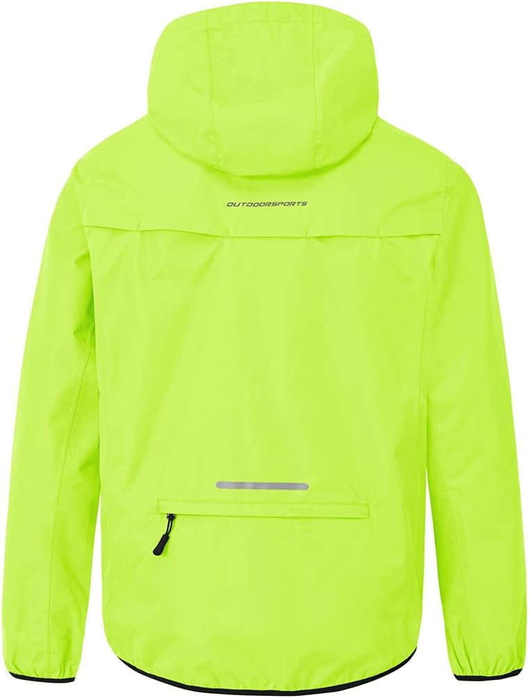 donhobo Regen Jacke Herren Wasserdicht Outdoorjacke Übergangs Windbreaker Wanderjacke Packbare Regen