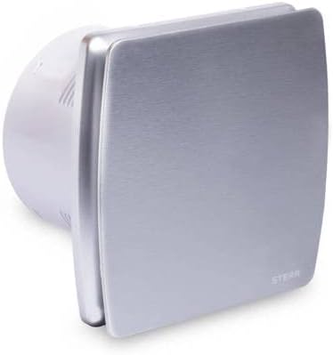 STERR Badezimmerlüfter 150mm mit Rückschlagventil Silber silent badlüfter - Modern lüfter ins Badezi