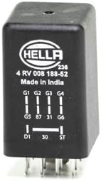 HELLA 4RV 008 188-521 Steuergerät, Glühzeit - 12V - Anschlussanzahl: 11 - nachglühfähig - Zylinderan