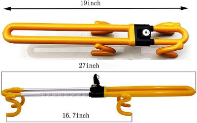 lenkradkralle Anti-Diebstahl Auto Lenkradschloss Radschloss Einziehbarer Schutz für Auto/LKW/SUV (Ge