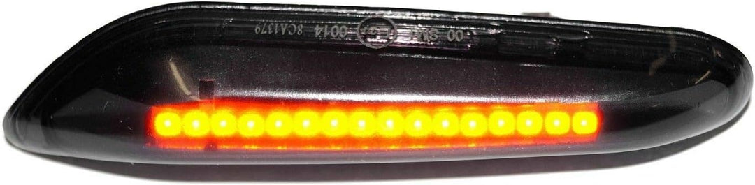 LED dynamische LED Seitenblinker Laufblinker (LED Seitenlaufblinker, getönt) kompatibel mit: BMW X1