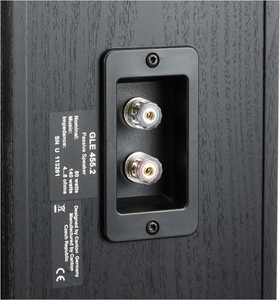 Canton GLE 455.2 Center Mittelkanallautsprecher, 80/140 Watt, schwarz schwarz Single, schwarz Single