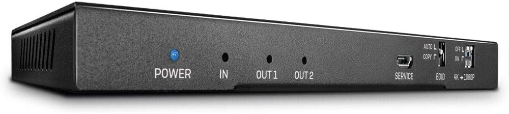 LINDY 38230– HDMI 18G Splitter mit Audio & Downscaling, 2 Ports – HDMI Splitter 4K Ultra HD Signal a