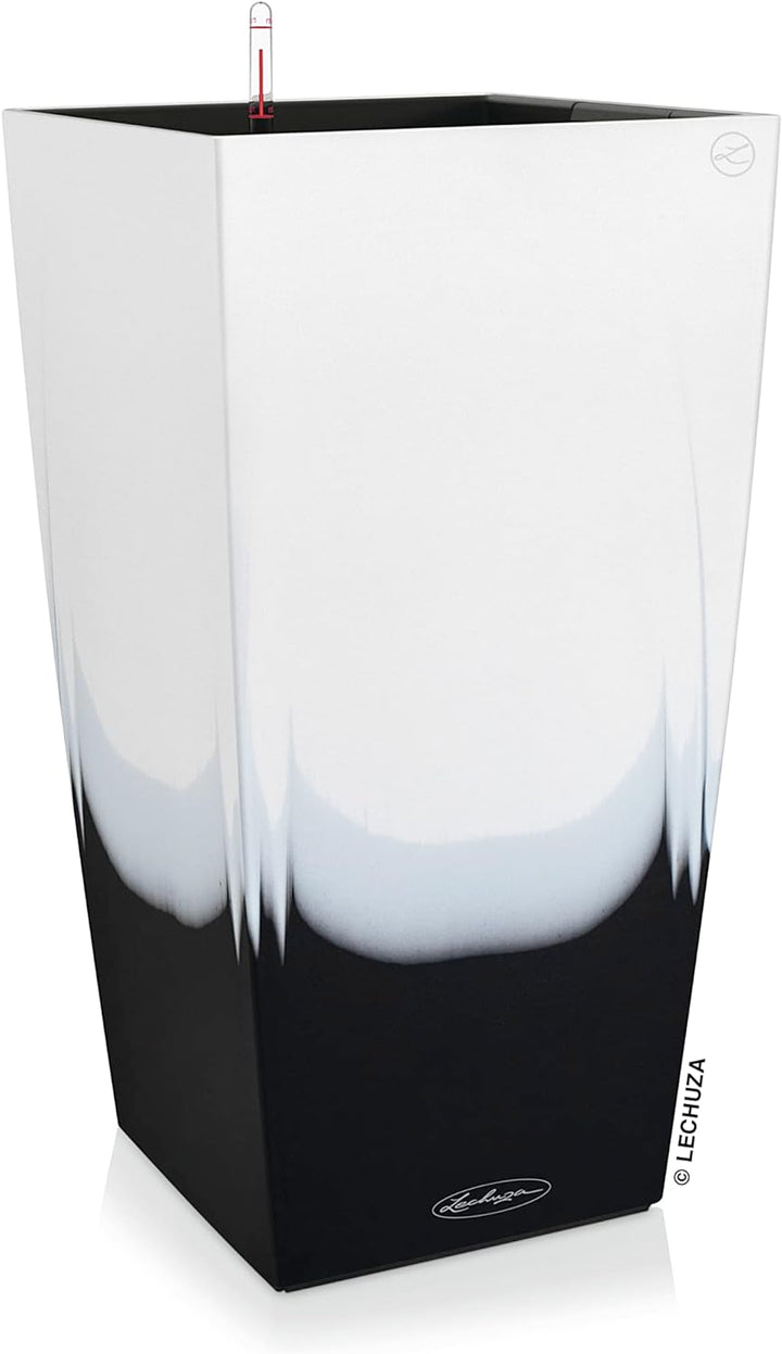 LECHUZA CUBICO Color CAMBIO 30, Inkl. Bewässerungssystem, Herausnehmbarer Pflanzeinsatz, Für Innen-