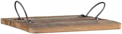 Grimaud altes Tablett mit Henkel versch. grössen Holz Chic Antique UNIKA (30 x 30 x 2 cm), 30 x 30 x