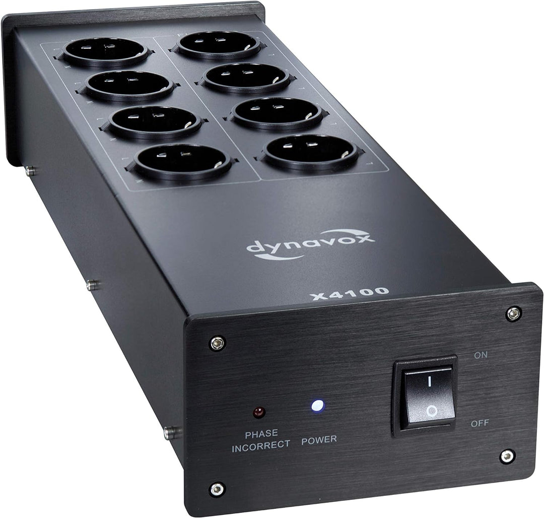 Dynavox 207410 HiFi-Steckdosenleiste Schwarz & Oehlbach Phaser - Hochwertiger Phasendetektor - Einfa