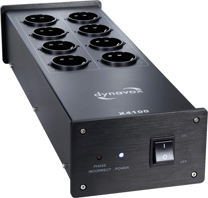 Dynavox 207410 HiFi-Steckdosenleiste Schwarz & Oehlbach Phaser - Hochwertiger Phasendetektor - Einfa