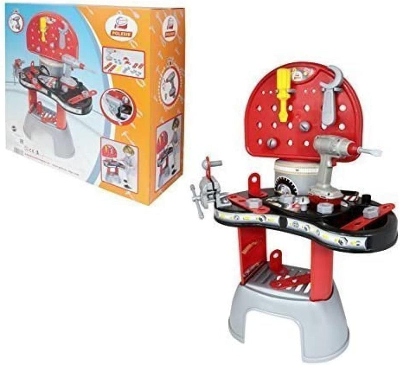 Polesie 43221 Kinder Werkstatt-Schraubendreher mit elektronischem Box – Play Set Spielzeug