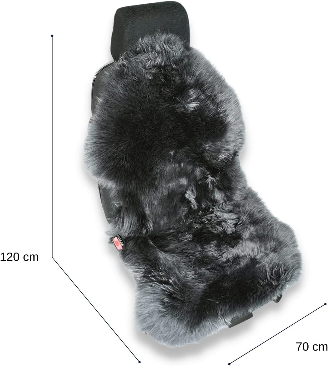 Hochwertige Autofell Sitzauflage für Ledersitz – Geeignet für Jede Jahreszeit – Einfache Montage - U