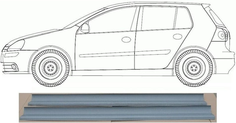 Einsteigblech Schweller Volkswagen Golf V 5 Rechts + Links 3/5 Tür Set 2 Stück