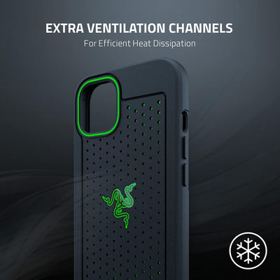 Razer Arctech Black - Schützendes Smartphone Case für iPhone 13 Pro (taktile Seitentasten, kompatibe