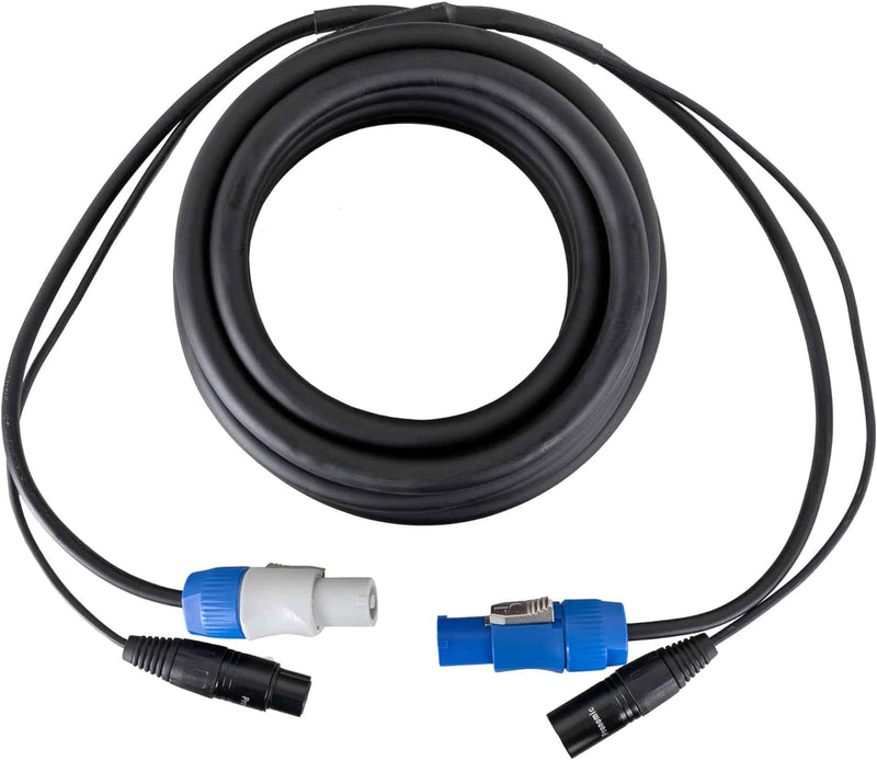 Pronomic Stage PPX-5 Hybridkabel Powerplug/XLR - Kombi-Kabel für Stromversorgung und Audiosignal zu