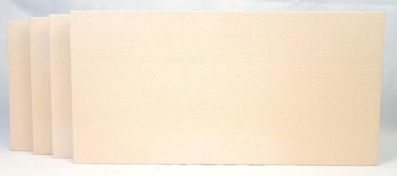 4 Stück Schamotte 40 x 20 x 3 cm Schamotteplatten