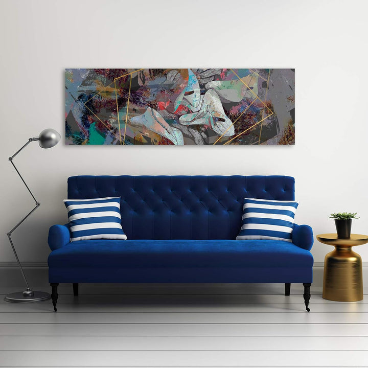 Feeby Deco Panel Pflanzenmotiv Bild Kunstdruck modern Stilvoll mehrfarbig 120x40 cm Deco panel 120x4