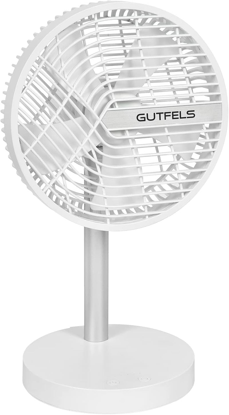 Gutfels Akku-Tisch-Ventilator VENTI 3020 R | Lithium Ionen Akku 4.000 mAh | Touchbedienung | 4 Gesch