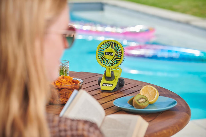 RYOBI RCF4-120G tragbarer Ventilator Akku 4V 810fpm Ø 9cm USB-C 1x2,0Ah