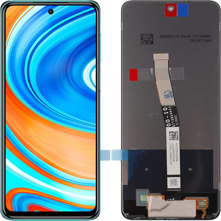 SwarKing LCD Display kompatibel mit Redmi Note 9 Pro/Redmi Note 9S Touch Screen Digitizer (Schwarz o