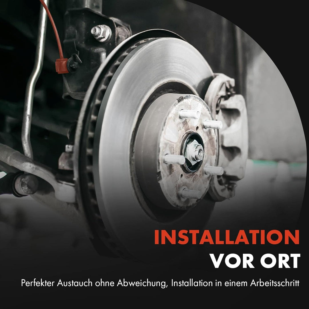 Frankberg 2x ABS Sensor Vorderachse Kompatibel mit C-Klasse W203 2000-2007 C-Klasse Coupe CL203 2001