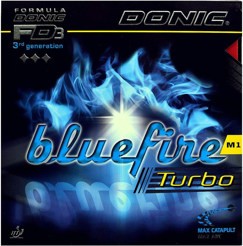 DONIC Bluefire M1 Turbo Tischtennis-Belag Rot max, Rot max