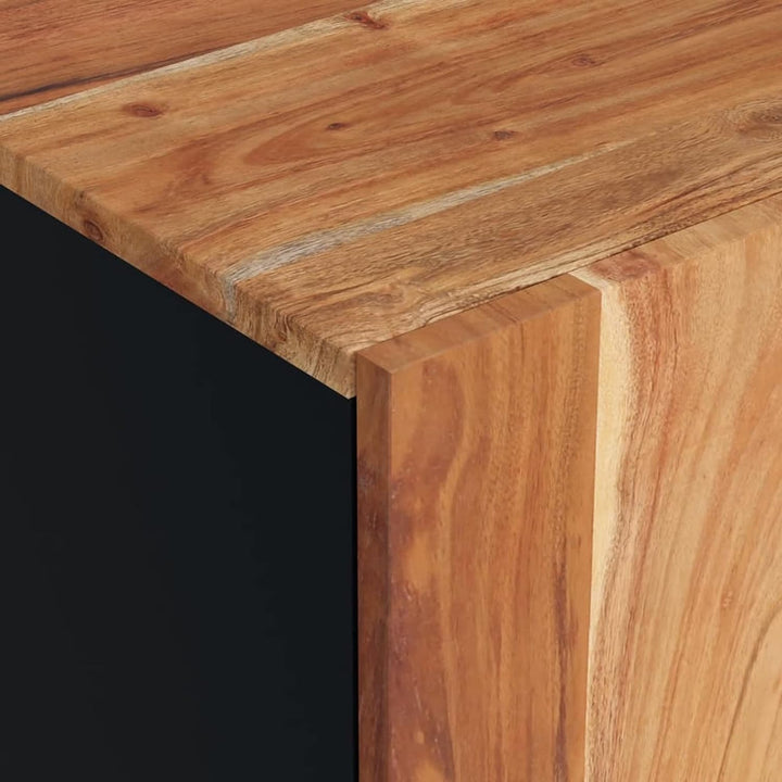 Tidyard TV Schrank Lowboard Fernsehschrank TV Tisch Beistellschrank HiFi-Schrank Massivholz Akazie &