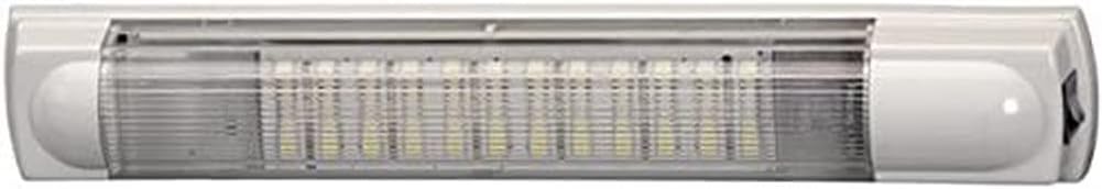 HELLA - Innenraumleuchte - LED - 12/24V - 4.8W - LED - 4000K - Anbau - Lichtscheibenfarbe: glasklar