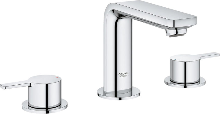 GROHE Lineare | Badarmatur - 3-Loch-Waschtischarmatur | mit Zugstange, chrom | 20304001 3-Loch Wasch