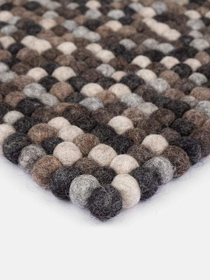 myfelt Néla Sitzauflage, Wolle, Mehrfarbig, 36 x 36 cm, Mehrfarbig