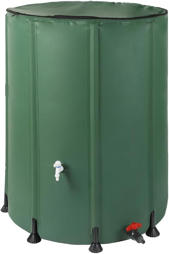 WESTMANN Faltbare Regentonne | 1000 Liter Grün | Regenwassertank & Regenfass zum Sammeln von Regenwa