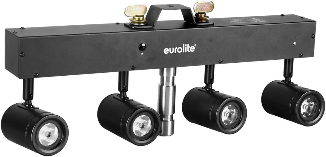 EUROLITE LED KLS-60 WW Kompakt-Lichtset | Leiste mit 4 lichtstarken, warmweissen Spots, QuickDMX-Buc