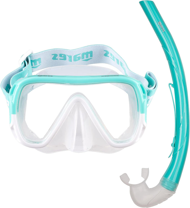 Mares Unisex-Adult Combo Keewee Maske und Schnorchel Unisex Minze, Unisex Minze