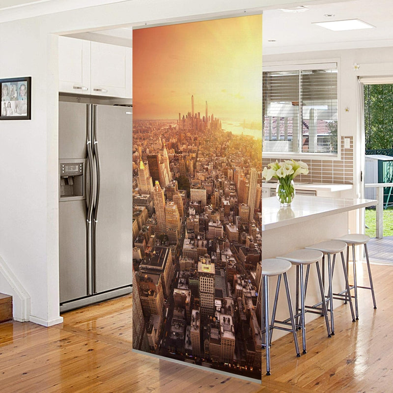 Raumteiler Goldene Stadt 250x120cm inkl. transparenter Halterung 250x120cm incl. transparent hanger,